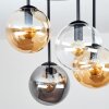 Gastor 4-Light Globe Ceiling Light Fixture, Retro Room Light with E14 Sockets