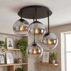 Gastor 4-light ceiling light with globe shades, retro vintage ceiling lamp