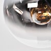 Gastor 4-light ceiling light with globe shades, retro vintage ceiling lamp