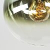 Gastor retro vintage E14 ceiling light with multicoloured glass globe shades, 4-light