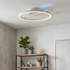 Narok LED ceiling light with remote control, modern round ring lamp for living room