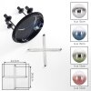 Gastor ceiling light with colourful glass shades, 4-light retro globe ceiling lamp