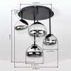 Chehalis 4-light ceiling light, globe ceiling lamp with G9 sockets, ø 38 cm