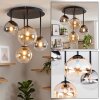 Chehalis 4-light globe ceiling light, round retro ceiling lamp with G9 sockets