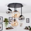 Chehalis 4-light globe ceiling light, round retro ceiling lamp with G9 sockets