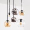 Koyoto 6-Light Pendant Light, E27 Globe Pendant for Dining Room & Living Room