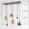 Koyoto 6-light dining room pendant light with globe shades and E27 sockets