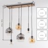 Koyoto 6-light pendant light for dining table with globe shades