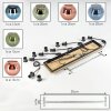 Koyoto 6-light pendant light with colorful glass globe shades for dining room
