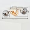 Chehalis Globe Ceiling Light, 4-Light E14 Retro Light for Living Room