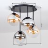 Gastor 4-light globe ceiling light, modern retro ceiling fixture with cluster look