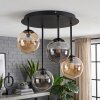 Chehalis retro ceiling light, 4-light globe shade fixture for living room