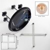 Chehalis globe ceiling light, 4-light with G9 socket, retro vintage