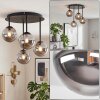 Chehalis 4-light globe ceiling light, G9 retro vintage fixture for dining room