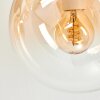 Gastor 4-light globe ceiling light, Ø 41 cm, retro vintage for living room