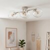 Koyoto 4-light living room ceiling light with globe shades, retro E14