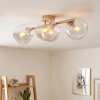 Koyoto 4-light living room ceiling light with globe shades, retro E14