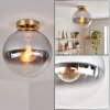 Gastor E27 globe ceiling light with retro round shade, Ø 25 cm, vintage look