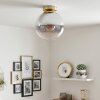Gastor E27 globe ceiling light with retro round shade, Ø 25 cm, vintage look
