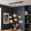 Koyoto 6-light globe pendant light, E27 dining room pendant light, long canopy