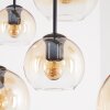 Koyoto 6-light globe pendant light, E27 dining room pendant light, long canopy