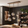 Koyoto 6-light pendant light for dining table with globe shades, E27 sockets