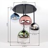 Chehalis ceiling light, 4-light globe lamp, Ø 38 cm, G9, modern retro design
