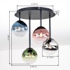 Chehalis Globe Ceiling Light, 4-light G9, ø 35 cm, retro vintage design