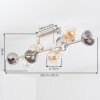 Gastor 10-light globe ceiling light, E14 sockets for living and dining rooms