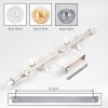 Gastor 10-light globe ceiling light, E14 sockets for living and dining rooms