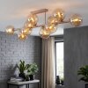 Gastor 10-light ceiling light with globe shades for living room and dining room
