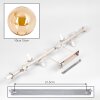 Gastor 10-light ceiling light with globe shades for living room and dining room