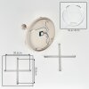 Koyoto 5-light globe ceiling light, 45 cm diameter shade cluster, E14 vintage