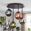Chehalis 4-light ceiling light with glass globe shades, retro ceiling fixture
