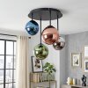 Chehalis 4-light semi-flush ceiling light with globe shades, G9, ø 38 cm