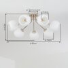 Koyoto globe ceiling light, 7-light fixture for living room, E14, Ø 82 cm