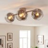 Koyoto ceiling light, 4-light ceiling lamp with globe shades, E14, retro style