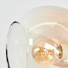 Koyoto 4-light ceiling light with globe shades, retro bar design for E14 bulbs