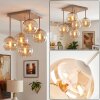 Koyoto 5-light ceiling light with globe shades, retro style for dining rooms