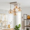 Koyoto 5-light ceiling light with globe shades, retro style for dining rooms