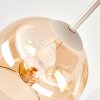 Koyoto 5-light ceiling light with globe shades, retro style for dining rooms