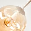 Gastor 5-light ceiling light, globe ceiling lamp for dining room, retro style