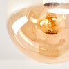 Gastor 5-light ceiling light, globe ceiling lamp for dining room, retro style