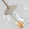 Koyoto 7-light retro semi-flush ceiling light with globe shades, modern vintage style