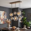 Globe light Koyoto, height-adjustable during installation, shades in amber, clear and smoke