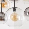 Globe light Koyoto, height-adjustable during installation, shades in amber, clear and smoke