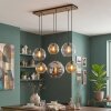 Koyoto 6-light pendant light with globe shades for modern dining room tables