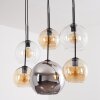 Koyoto 6-light pendant light with globe shades for modern dining room tables