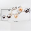 Koyoto 10-Light Ceiling Light with Globe Shades for Living Room and Dining Room