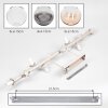 Koyoto ceiling light with globe shades, 10-light ceiling fixture, E14